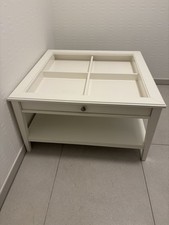 IKEA Liatorp Tisch Couchtisch Weiß Glas Wohnzimmertisch 93x93.