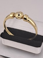 Goldring mit Diamant in 585