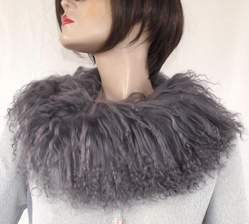 Pelz schal tibetlamm boa loop - schal,