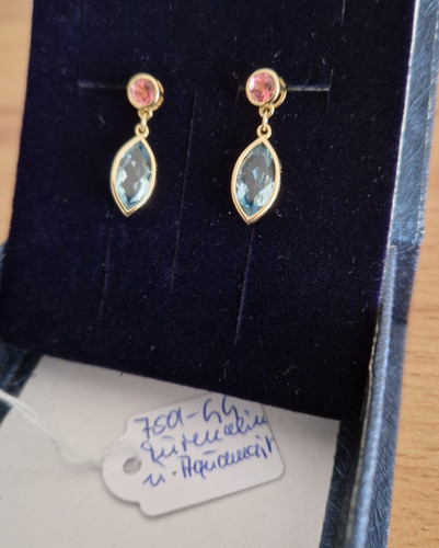 Paar 750 gelbgold - 1,