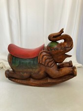 Holzelefant Wippe Holzwippe Holzschaukel Vollholz Schaukel Kinderschaukel