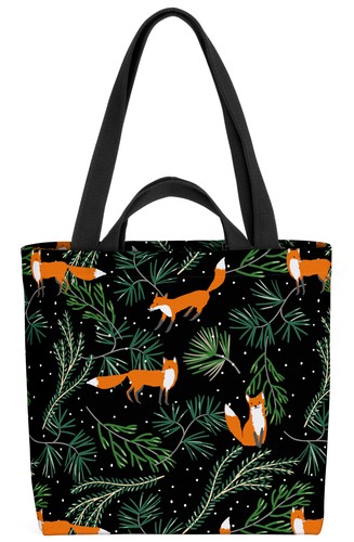 Fuchs wald schnee schwarz - fuchs,
