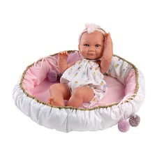 Babypuppe Nica im Kuschelnest 40cm | 1073806 | LLORENS | EAN 8426265738069