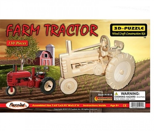 Holzbausatz farm traktor 3d - traktor,