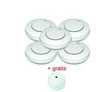 Jeising GS559A 5er Set Funkrauchmelder mit gratis Wassermelder GS158 (geschenkt)