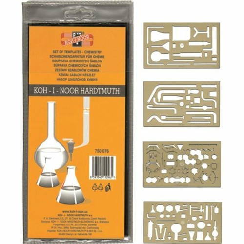 Chemieschablone 4er satz - chemieschablone,