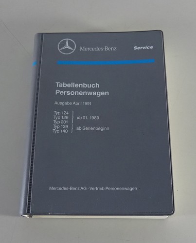 Tabellenbuch mercedes benz - tabellenbuch, mercedes-benz