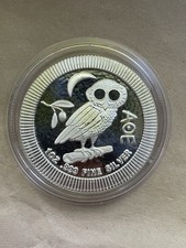 1 Oz Eule von Athen AOE Silbermünze 2021  (Athenian Owl) 999 Feinsilber ✅TOP