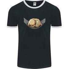 Goldendoodle Auf Einer Hängematte Hund Herren Ringer T-Shirt FotL