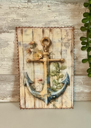 Post karte deko maritim anker - deko,