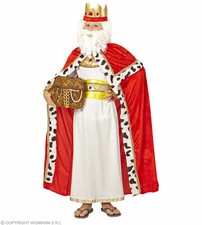 Königsumhang mit Krone - Biblischer König Kinder Kostüm König