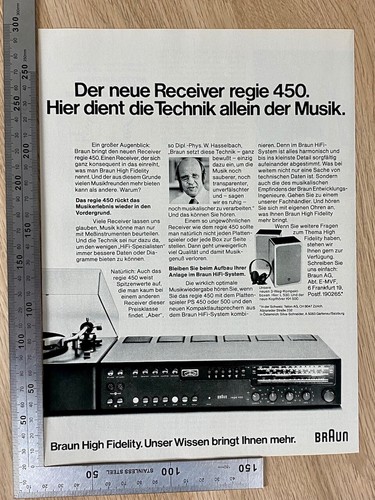 Braun receiver regie 450 hifi - regie,