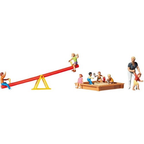Preiser 10587 spielende - spielende, kinder
