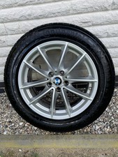 4x Original BMW Alu Felgen 225 55 17 mit RDKS Sensoren für G30 G31 5er DOT4923
