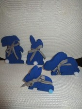 Osterhase 4 Stück Deko  ca