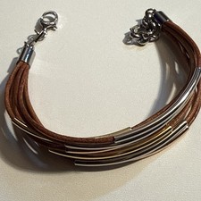 Fossil leder armband mit - leder,