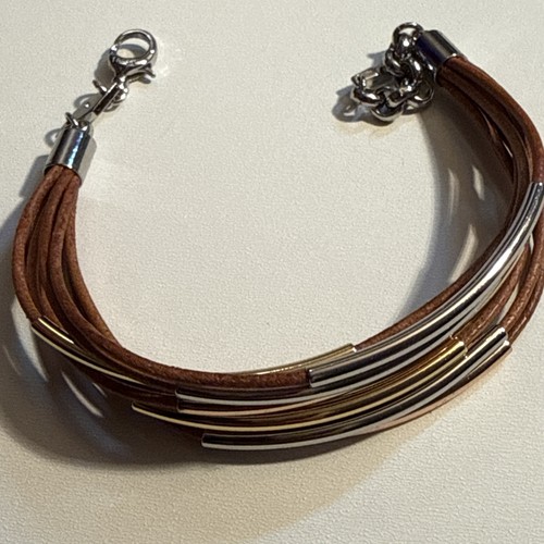 Fossil leder armband mit - leder,