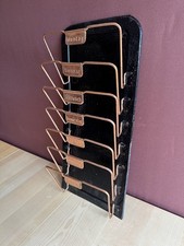 Zeitungsständer Blech Zeitungshalter Retro Wochentage Vintage Metall Wandmontage