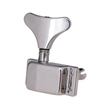 4R E-Bass Mechaniken Tuner Stimmwirbel Für 4 String aus Metall Silberfarbe