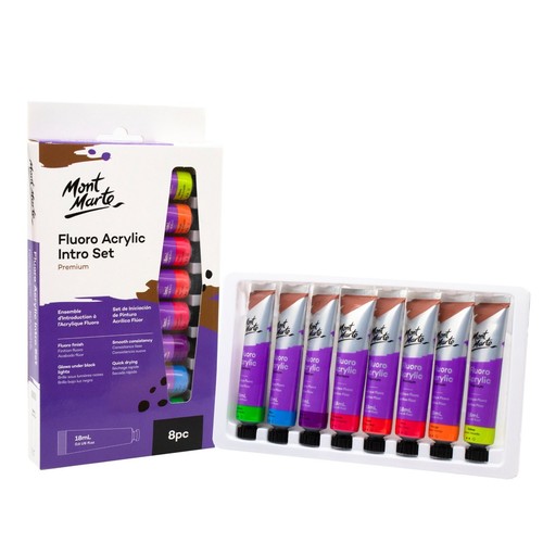 Neon acrylfarben set - 8, ×