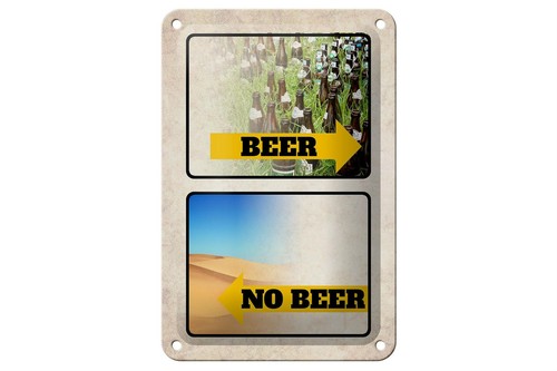 Blechschild alkohol 12x18 - alkohol,