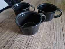 3 Tupperware Espresso Tassen, schwarz