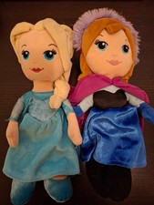 Stoffpuppen / Puppen Anna und Elsa aus der Serie "die Eiskönigin"