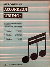 Melodische Übung Vortragsmusik chromatisch Curt Mahr 10 Stücke Akkordeon Noten 