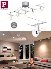 Paulmann Seilsystem Sheela 5er Set Gu5,3 12V Chrom matt Opal ohne Leuchmittel