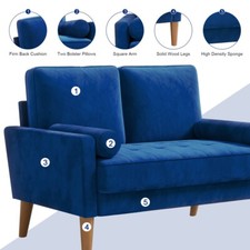 2 Sitzer Sofa Velvet Couch
