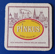 Bierdeckel Brauerei Pinkus Müller Münster Westf. Altbierbowle Rezept