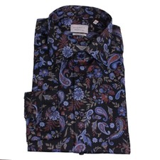 Eterna Herren Hemd langarm Comfort Fit rot blau Paisley 1051 E17K 17