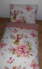 Puppenbettwäsche Blumen Fee