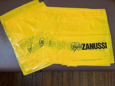 10 alte Zanussi Plastiktüten unbenutzt Tragetaschen 1990ger ca 42 X 35 cm