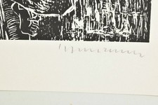 Holzschnitt signiert original