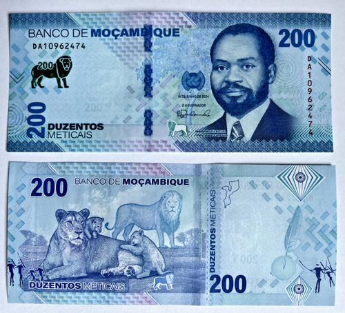 Banknote 200 metical unc - metical,
