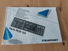 BLAUPUNKT Radio Paris RCM 104 Bedienungsanleitung Kassette Oldtimer YOUNGTIMER