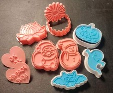 7 Keksstempel, 2 Präger - Verschiedene Formen