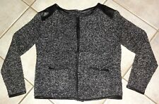 Jacke Gr. 36 Atmosphere Bolero Kurzjacke Kunstleder Taschen