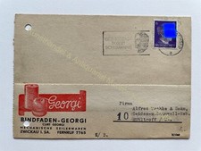 orig. Reklame Postkarte 1944 Zwickau Sachsen Georgi Bindfaden