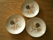 3 Rosenthal Schattenrose *Konfektteller~Pralinenteller~Teebeutelteller-8,5 cm?