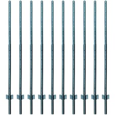 Zaunpfosten Metall Zaunpfähle U-Profil Gartenzaun 152cm Packung