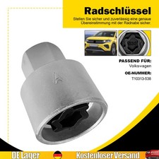 Steckschlüssel Felgenschloss Einsatz Nuss für VW Audi Seat Skoda wie T10313-538