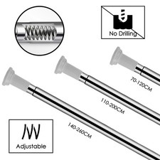 Duschvorhangstange Edelstahl