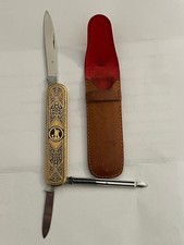 Vintage Toledo - Klappmesser Solingen - Dresen mit Lederetui 