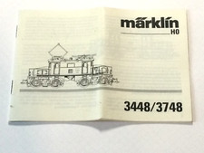 Märklin H0 3448/3748 BR E 70 Anleitung Beschreibung Original aus 10/92 sehr gut