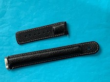 JUNGHANS Funkband Leder schwarz mit Antenne 025/4100 und 025/4103