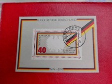 Briefmarken BRD Bund 1974, Michel  Block 10 gestempelt Heidelberg, 25 Jahre BRD