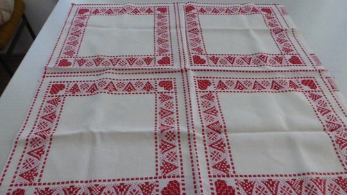Tischdecke bestickt - tischdecke,,