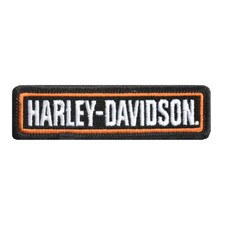 Harley Davidson Patch Schriftzug Harley XS Aufnäher Emblem Badge Kutte Abzeichen
